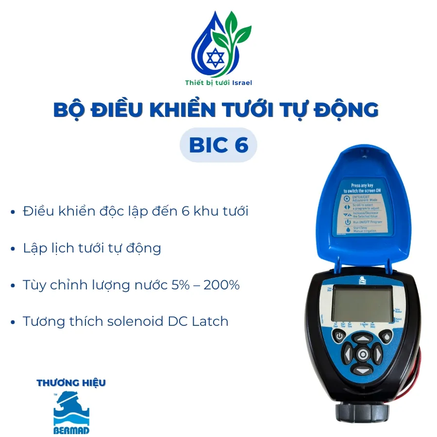 Bộ điều khiển hẹn giờ tưới Bic 6