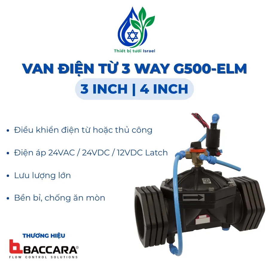 Van điện từ thủy lực 3 way G500-ELM