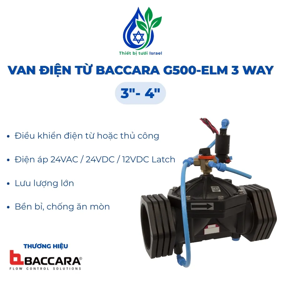 Van điện từ thủy lực 3 way G500-ELM