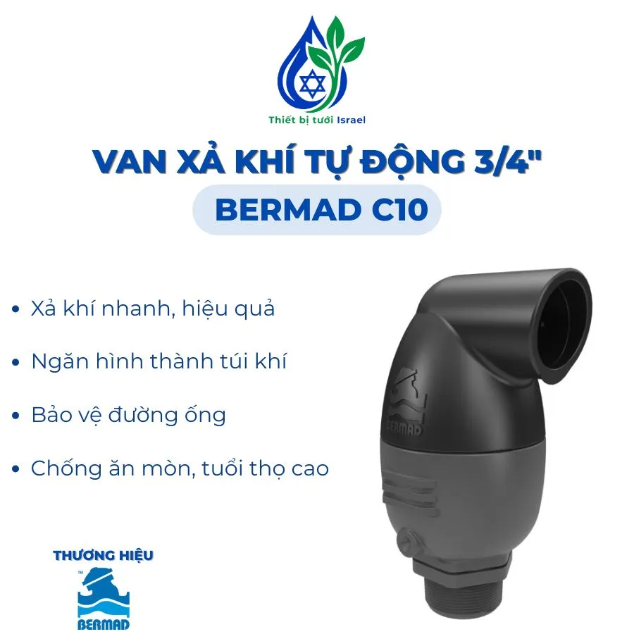 Van xả khí tự động Bermad C10 3/4